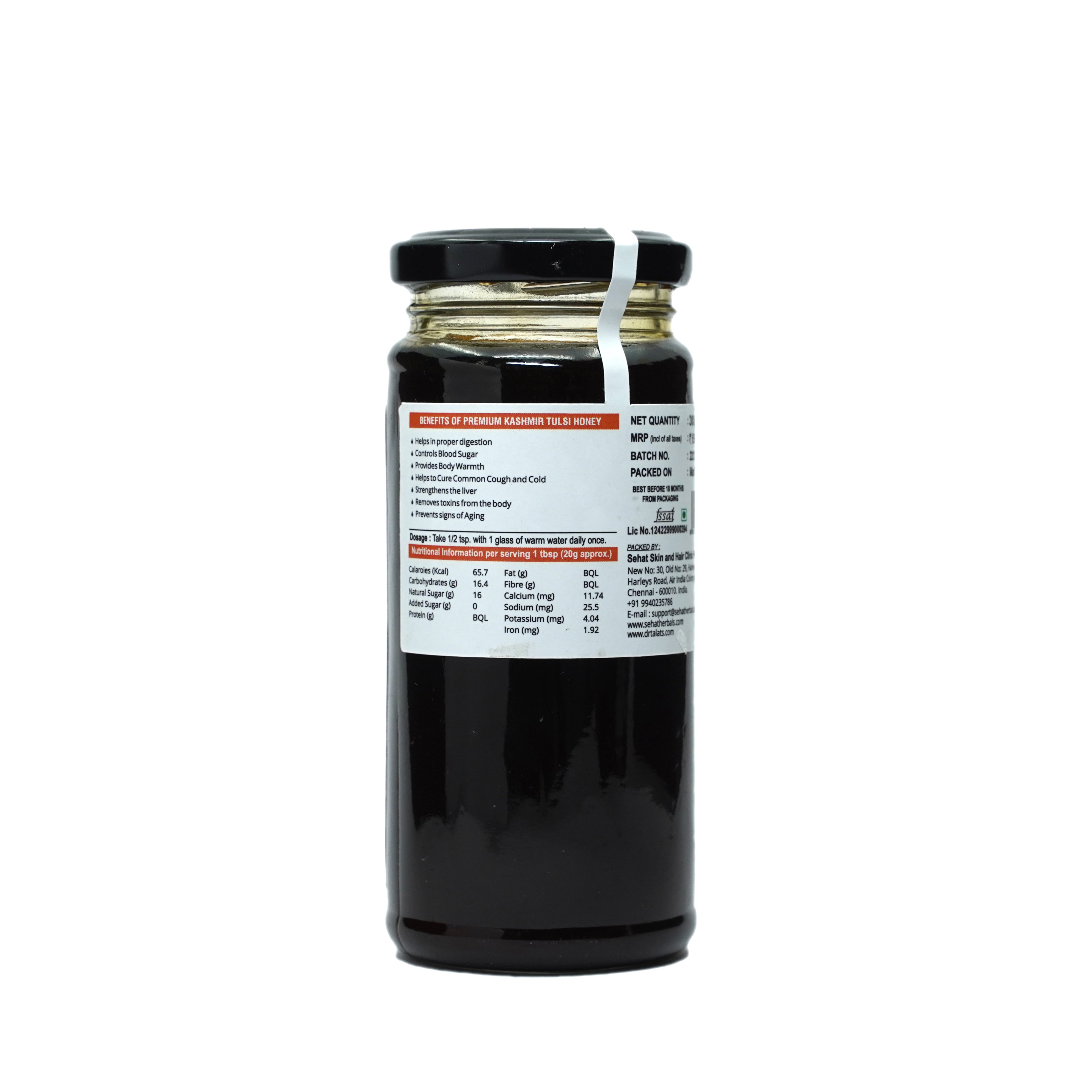 Dr. Talat's Premium Kashmir Tulsi Honey